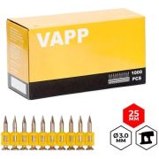 Гвозди усилен. 3х25мм (1000 шт.) для монтажного пистолета VAPP