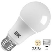 Лампа светодиодная 25Вт A80 шар 3000К E27 230В IEK LLE-A80-25-230-30-E27