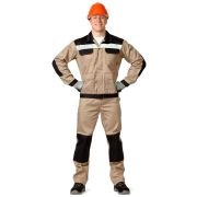 Костюм мужской «Молоток» для защиты от мех. возд. и ОПЗ бежевый /куртка+брюки /112-116 /182-188/