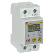Реле напряжения РН-д 1ф 36мм 40А IEK IVR21-1-40
