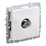 Механизм розетки телевизион проходной TV СП Brite РТВ10-0-БрБ бел. IEK BR-A10-P-K01