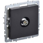 Механизм розетки телевизион проходной TV СП Brite РТВ10-0-БрЧ черн. IEK BR-A10-P-K02