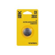 Элемент питания дисковый литиевый CR2032 (блист.1шт) IEK ABT-CR2032-OP-L01