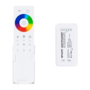 Контроллер RGB-RGBW 12/24V 192/384W 4 каналаx4А IP20 пульт сенсор Apeyron 04-48