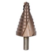 Сверло ступенчатое по металлу 9-36мм (10ступ) (Р6М5) HSS-COBALT, Hilberg ST0936