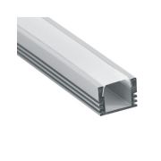 Профиль алюминиевый накладной 2000х16х12мм серебр. CAB261 Feron 10266