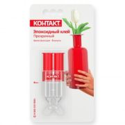 Клей эпоксидный 3мин шприц 6мл прозрачный Контакт