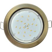 Светильник GX53 106(90)х38мм черная бронза встр. Ecola FN5310ECB