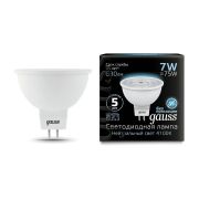 Лампа светодиодная Black 7Вт MR16 софит 4100К нейтр. бел. GU5.3 630лм GAUSS 101505207