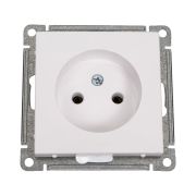 Розетка 1-м СП W59 16А IP20 без заземл. без защ. шторок механизм бел. SE RS16-153-1-86