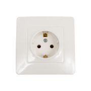 Розетка 1-м СП Blanca 16А IP20 250В с заземл. без защ. шторок молоч. SE BLNRS001012