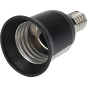 Переходник цокольный E14-E27 черн. Rexant 11-8871