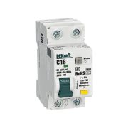 Выключатель автоматический дифференциального тока (АВДТ) 1P+N 16А 30мА AC х-ка C ДИФ-103 6кА DEKraft 16311DEK