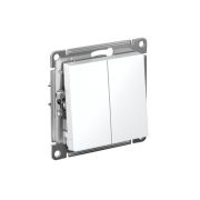 Выключатель 2-кл. AtlasDesign (сх. 5) 10AX быстрозажим. клем. механизм бел. SE ATN000151S