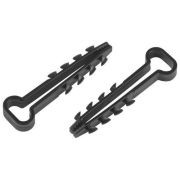 Дюбель-хомут 5-8мм для плоского кабеля NO-224-564 черн. (уп.10шт) Эра Б0066298