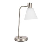 SLE1561-104-01 Прикроватная лампа Никель/Белый E27 1*60W ARKI