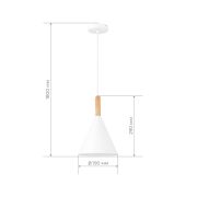 SLE1255-413-01 Светильник подвесной Черный/Белый E27 1*40W ARKET