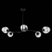 SLE154843-05 Светильник подвесной Черный/Дымчатый E27 5*40W RAMETTO