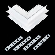 ST007.559.12 Внешний угол-соединитель для встраиваемого магнитного шинопровода под ГКЛ 12мм ST-Luce SKYLINE 48