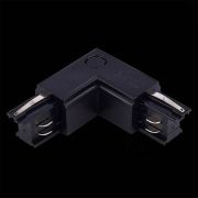 ST030.409.15L Угловой токоподвод левый для трехфазного шинопровода ST-Luce Черный TRACE