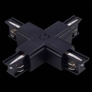 ST030.409.17 Х-образный токоподвод для трехфазного шинопровода ST-Luce Черный TRACE