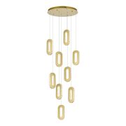 SL6506.203.09 Светильник подвесной ST-Luce Золотистый/Золотистый, Прозрачный LED 9*9W 3000K ALLUNGO