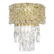 SL1637.301.02 Светильник настенный ST-Luce Латунь/Прозрачный, Янтарный E14 2*60W SELINE