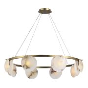 SL1520.303.08 Светильник подвесной ST-Luce Латунь/Алебастр G9 8*5W 4000K CLAM