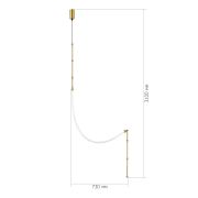 SL6132.301.20 Светильник настенно-потолочный ST-Luce Латунь/Белый LED 1*20W 3000K STRAP