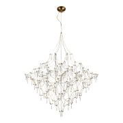 SL6601.203.114 Светильник подвесной ST-Luce Золотистый/Прозрачный LED 114*0,5W 3000K GRAVETTA