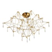 SL6601.202.78 Светильник потолочный ST-Luce Золотистый/Прозрачный LED 78*0,35W 3000K GRAVETTA