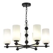 SL2003.403.06 Светильник подвесной ST-Luce черный/белый E27 6*40W AURORA