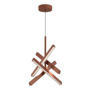 SL1018.613.04 Светильник подвесной ST-Luce терракотовый/прозрачный LED 1*43W 4000K EUCLIDICS