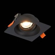 ST208.418.01 Св-к встр. Черный GU10 1*50W  L94xW94xH40 220V Без ламп Встраиваемые светильники