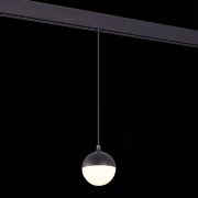 ST358.433.07 Магнитный трековый светильник подвесной Черный LED 1*7W 3000K 520Lm Ra>80 120° IP20 D90 SKYLINE 48