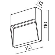 Подсветка для лестниц Outdoor O047SL-L3W3K