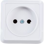 Розетка 1-м ОП Октава 10А IP20 без заземл. бел. GENERICA ERO10-K01-10-DC