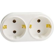 Разветвитель 2-м 16А IP20 Т-01/02 кругл. IEK WTP10-16-02