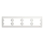 Рамка 4-м Glossa горизонт. бел. SE GSL000104