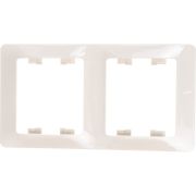 Рамка 2-м Glossa вертикал. беж. SE GSL000206