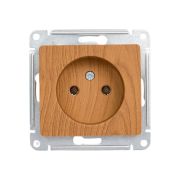 Розетка 1-м СП Glossa 16А IP20 без заземл. механизм дерево дуб SE GSL000541