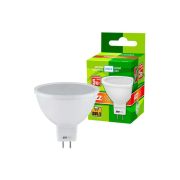 Лампа светодиодная PLED-ECO 5Вт JCDR MR16 рефлектор матовая 4000К нейтр. бел. GU5.3 400лм 230В 50Гц JazzWay 1037107A