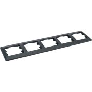 Рамка 5-м Glossa горизонт. антрацит SE GSL000705