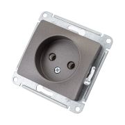 Розетка 1-м СП Glossa 16А IP20 250В без заземл. механизм графит SE GSL001341