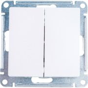 Переключатель проходной 2-кл. СП AtlasDesign 10А IP20 (сх. 6/2) 10AX механизм жемчуж. SE ATN000465