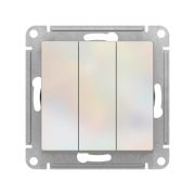 Выключатель 3-кл. СП AtlasDesign 10А IP20 (сх. 1+1+1) 10AX механизм жемчуж. SE ATN000431
