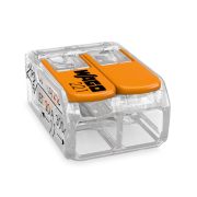 Клемма 2х(0.2-6мм) с рычагом прозр. WAGO 221-612