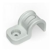 Скоба пластиковая односторонняя 32мм для монт.пистолета серая (уп.25шт.) Промрукав PR13.0371