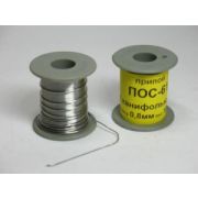 Припой ПОС-61 с канифолью d=0.8-1мм (100гр.)