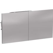 Розетка 2-м СП AtlasDesign 16А IP20 с/з защ. шторки со сдвижн. крышкой в сборе алюм. SE ATN000328